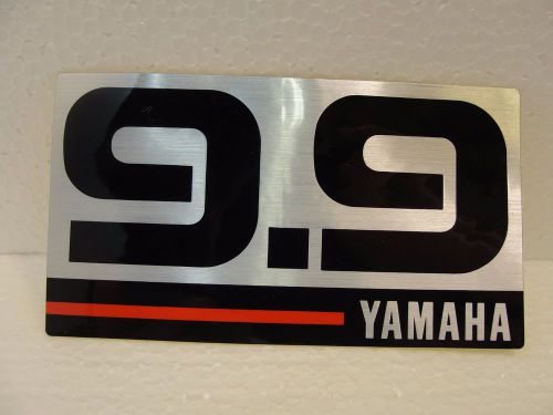 New yamaha 9.9 hp outboard motor top cowl / hood rear decal 6e7-42678-10-00 oem