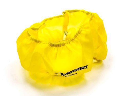 Outerwear 10-1002-04 14&#034; x 4&#034; yellow air filter pre filter imca dirt