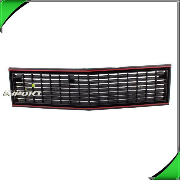 Front grille black cross bar new 1979-1983 chevette scooter gm1200160 red stripe