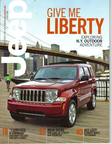 Jeep magazine fall/winter 2007  official magazine sent to new jeep owners