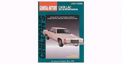 Chilton  fits cadillac 1967-1989 repair manual (28260)