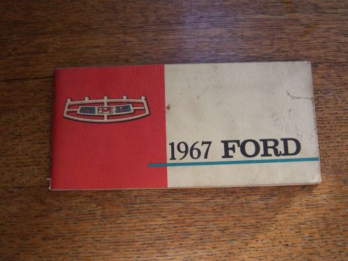 1967 ford glove box owners manual
