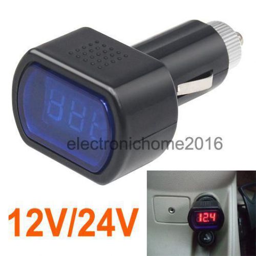 Digital led 12v 24v car vehicle system voltmeter voltage gauge volt meter