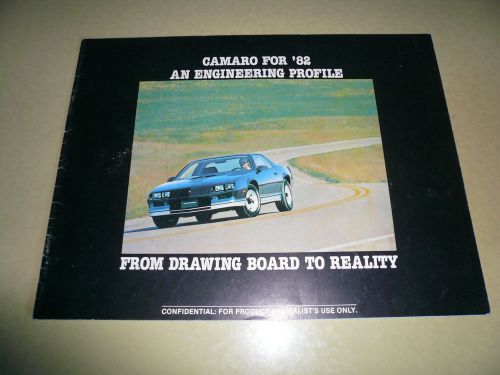 1982 chevrolet camaro brochure - product specialists