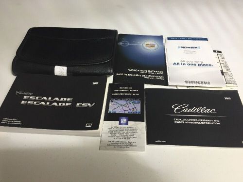 2013 cadillac escalade esv factory owners manual users guide w/ case