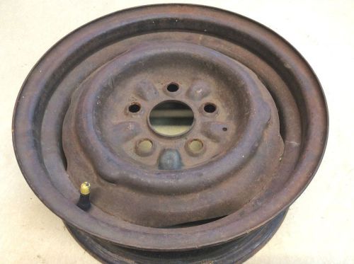 1965 1966 1967 1968 ford mustang 5 lug 14&#034; steel wheel or rim 7 m g