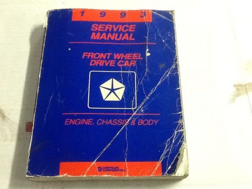 1993 chrysler factory front wheel drive car shop repair manual