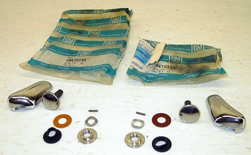 Nos 1968-1972 chevy gmc pickup suburban blazer gm inside vent window handle kits