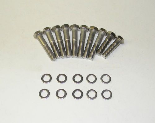 Ford fe 390 - 428 intake manifold bolts stainless steel  new