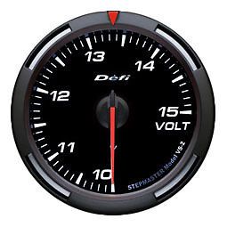 Defi racer gauge 60mm voltage meter df11903 white