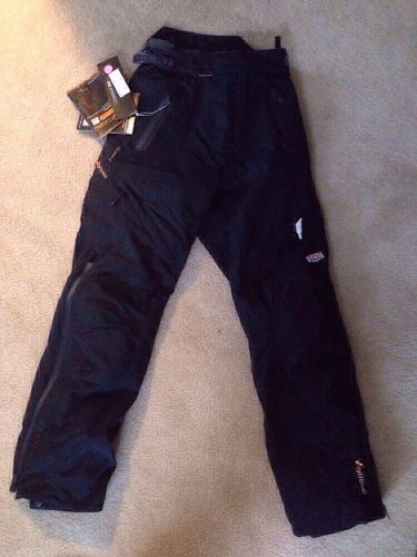 Womens/teen firstgear tpg escape pant black w6 tag. actual size is 0-2 -xs