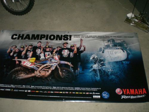 Yamaha jeremy martin yz250f 250 mx ama championship banner  yamaha yz250f banner