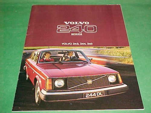 1977 volvo 240 series brochure 242 244 245