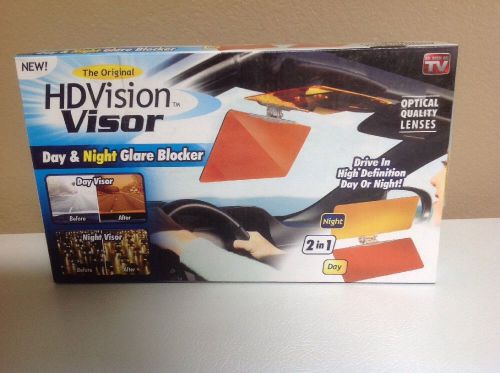 Hd vision visor day night as seen on tv easy view sun glare blocker blocks  uv