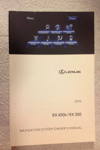 2015 lexus rx 450h/ rx 350 navigation system owner&#039;s manual