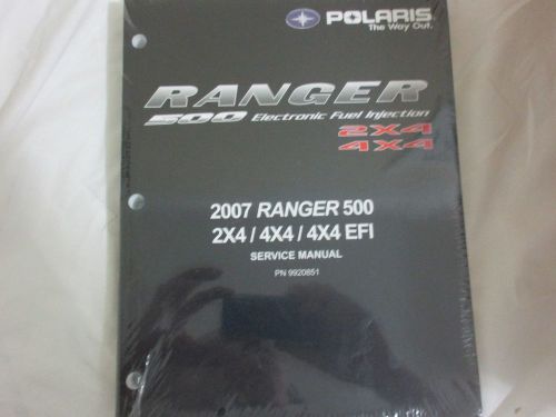 Polaris service repair manual  ranger 500 efi 4x4 2x4 carb 2007 pn 9920851