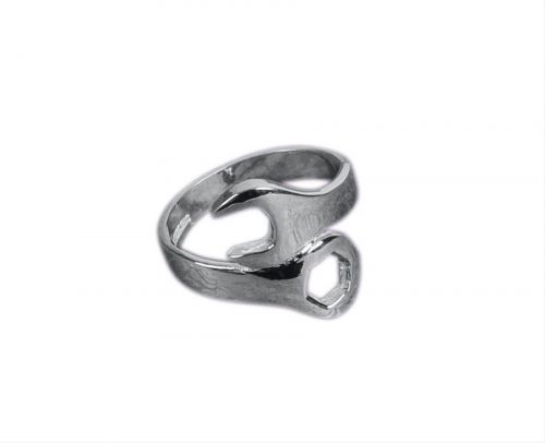 Ghh jewelry ring sterling silver combination wrench women&#039;s size 8 each