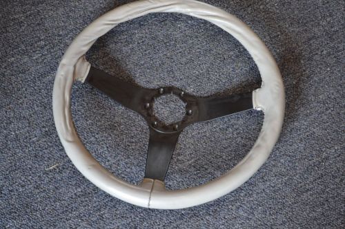 Corvette 1982 leather steering wheel in silver/gray