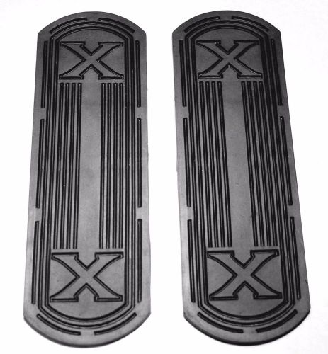 Excelsior super x motorcycle 1925-31 rubber footboard mat set - antique repro