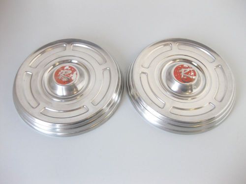 1965 1963 1964 rambler rebel american marlin dog dish hubcaps (2) 1960s good