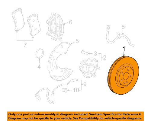 Gm oem front brake-rotor 92245928