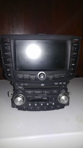 07 08 acura tl am fm 6cd dvd navigation radio player display screen