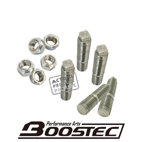 Boostec stainless steel double headed stud kit 5pcs m8xp1.25 8mm t25 gt28 turbo