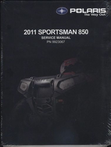 Polaris atv 2011 sportsman 850 service manual pn 9923067 softcover new