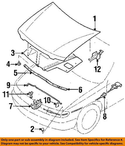 Nissan oem 656019e000 hood-latch