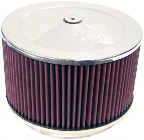 K&amp;n chrome 9&#034; x 5&#034; air cleaner assembly - kn60-1366