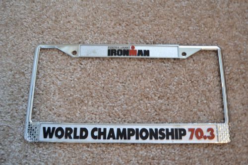 Ironman 70.3 world championships - metal license plate holder - brand new