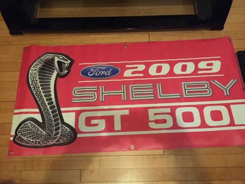 2009 09 shelby gt 500 banner sign ford mustang original hangin in shelby museum