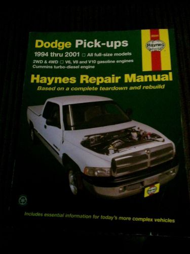 Haynes 30041 dodge picku-ups 1994 thru 2001 repair manual