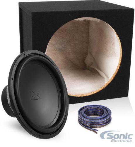 Nvx vsw152v2 750w rms 15&#034; vs-series dual 2-ohm car subwoofer w/ sealed box