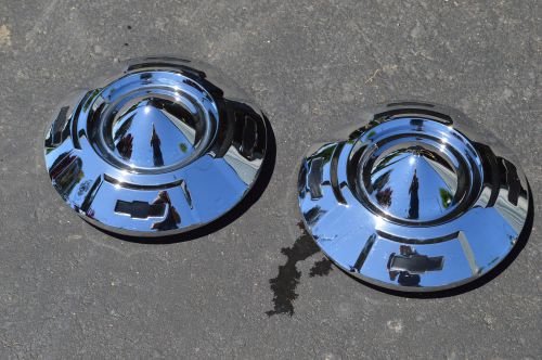 Chrome 1957 - 1961  chevrolet c10 1/2 ton truck hubcaps dog dish free s&amp;h