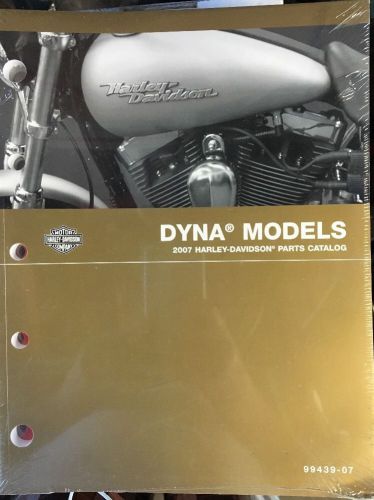 Harley-davidson 2007 dyna models parts catalog p/n 99439-07 new unopened