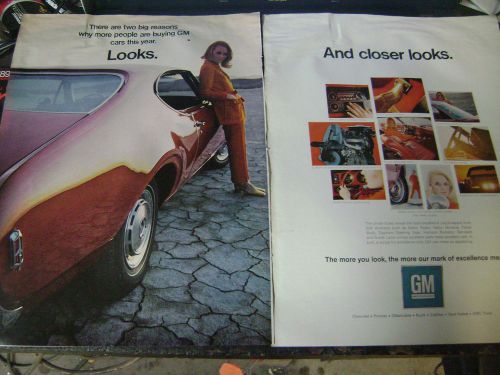 1968 oldsmobile cutlass  gm ad/poster looks