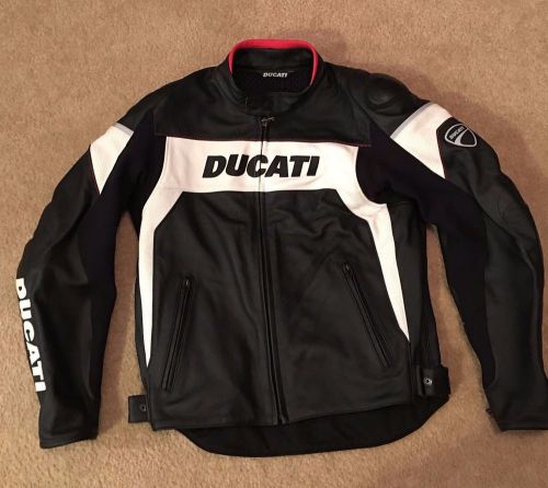 Find Ducati Hi-Tech Men's Perforated Leather Jacket Size 54 Euro in ...