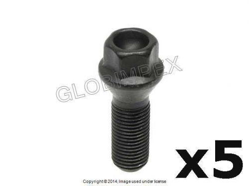 Bmw e65 e66 e83 745i 750i 760i x3 (2002-2009) lug bolt black (14 x 1.5 mm) febi