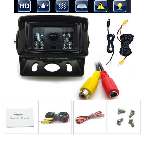 Parking 18 ir led night vision car rear view reversing backup ccd camera