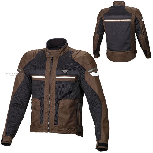 Macna motorcycle rush jacket black brown large coat men ce protection side eye