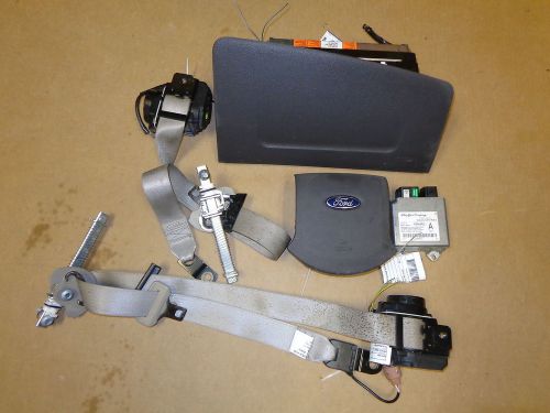 08-09 ford taurus x air bag set w/computer module airbag driver belts