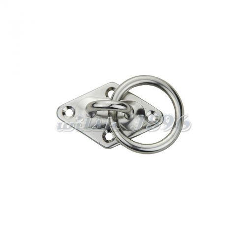 316 stainless steel diamond eye plate 5mm / 3/16 eye hook + ring for marine boat