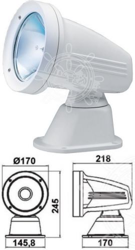 Osculati uv-resistant type one electric exterior spotlight 24v 2500 lumen