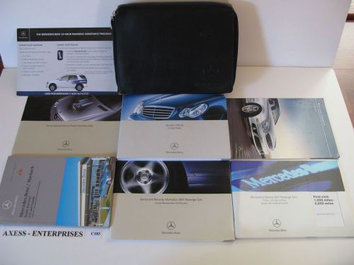 2007 mercedes c 230 280 350 c230 c280 c350 4matic owners manuals books set c183