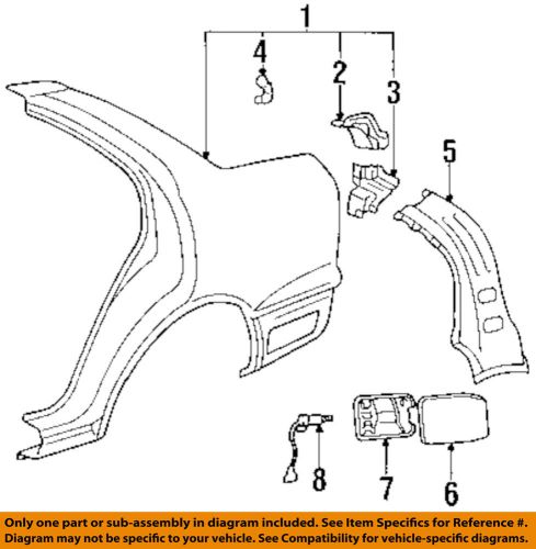 Lexus toyota oem 95-00 ls400 quarter panel-rear extension right 6162350010