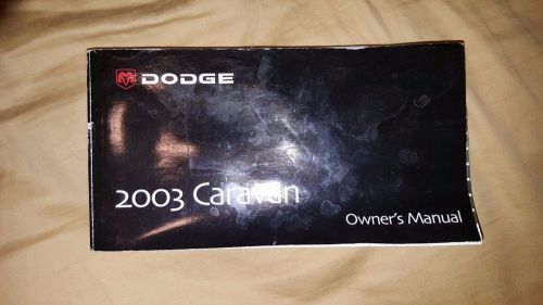 Dodge durango 2003  car/ auto manual / owners guide