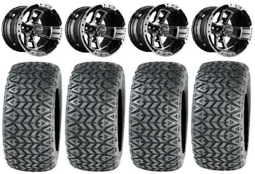 Madjax apex machined golf wheels 10&#034; 22x10-10 all trail tires yamaha