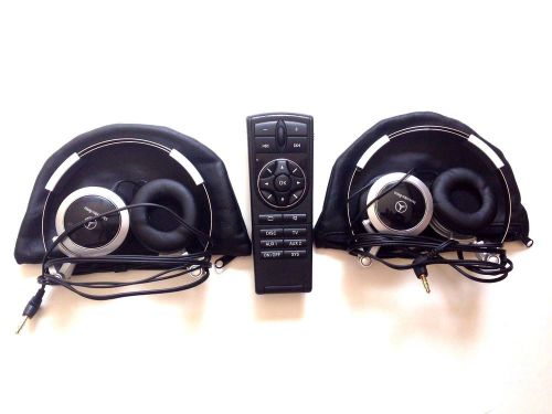 2006-2008 mercedes-benz headphone dvd remote control gl ml r g class set oem #34