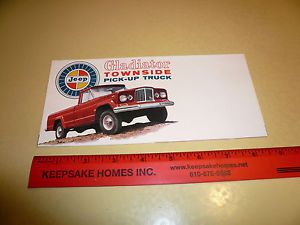 Jeep gladiator townside pick-up truck sales brochure